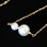 Semi Choker Jewelry Gold Plated Pearl with 45cm