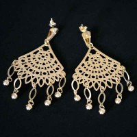 Earring Semi Jewelry Gold Plated