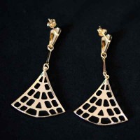 Earring Semi Jewelry Gold Plated