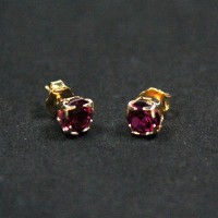 Gold Plated Zirconia Gemstone Semi-precious Earring