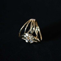 Ring Semi Jewelry Gold Plated