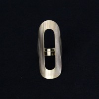 Anillo Semi Joyera Folleto de Oro