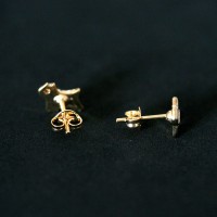 Semi Earring Jewelry Gold Plated Dog