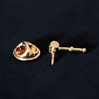 Bottom Brooch Gold Plated Gavel