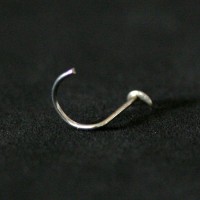 Piercing Nostril Ao Cirurgico 316L Lua 0,5mm x 7mm