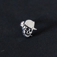 Piercing Tragus Ao Cirurgico 316L Skull 1,2mm x 6mm