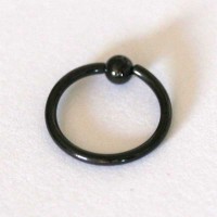 Captive Piercing Ao Cirurgico Black Line 1,2mm x 10mm