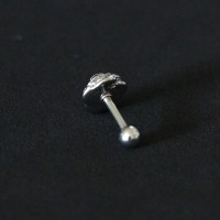 Piercing Tragus Ao Cirurgico 316L Rosa 1,2mm x 6mm