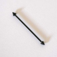 PiercingTransversalSpikeMegabellOrelhaAoCirurgicoBlackLine1,2mmx36mm