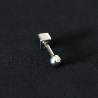 PiercingTragusAoCirurgico316LCubo1,2mmx6mm