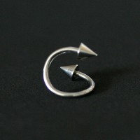 Twister Espiral Piercing Ao Cirurgico 316L Spike 1,2mm x 10mm