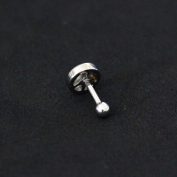 Piercing Tragus Steel Surgical 316L Peace 1,2mm x 6mm