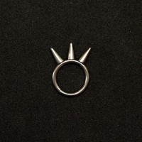 Piercing Segment 3 Spikes Acero Quirrgico 1,6mm x 10mm