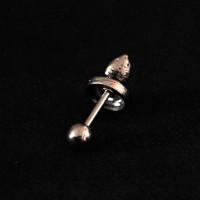 PiercingAoCirurgico316LTragusCobraNaja1,2mmx8mm