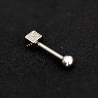 Piercing Ao Cirurgico 316L Tragus Dado 1,2mm x 8mm