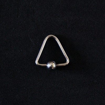 Captive Piercing Triangle Aço Cirurgico 1,2mm x 10mm