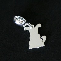 Silver pendant 925 Dog for Bracelet Moments of Life