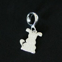 Silver pendant 925 Dog for Bracelet Moments of Life