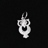 925 Silver Owl Crystal Pendant