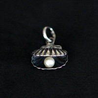 925 Silver Pendant Shell with Pearl