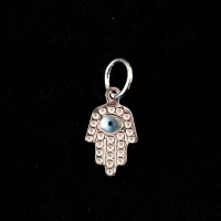 Pingente de Prata 925 Mo de Ftima / Hamsa