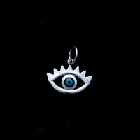 Tiffany White Greek Eye 925 Silver Pendant