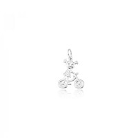 925 Silver Girl Bike Pendant