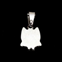 Resin Owl Stainless Steel Pendant