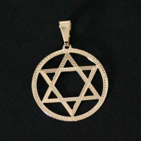 Semi pendant jewelry Gold Plated Star of David