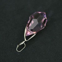 925 Silver Pendant Swarovski Crystal Amethyst