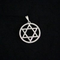 Steel Pendant Star of David