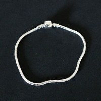 Bracelet 925 Silver Rat Tail Moments of Life 18cm / 3mm