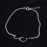 Pulseira de Prata 925 Onda 18/20cm Pulseira de Prata 925 Onda 18/20cm