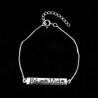 925 Silver Aged Faith in Life Bracelet 18 / 20cm