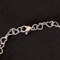 Pulseira de Aço Coração 18cm / 5mm Pulseira de Aço Coração 18cm / 5mm