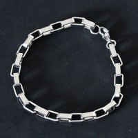 Pulseira de Ao Quadrado 20cm