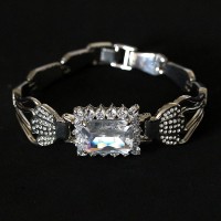 Pulsera de Acero con Piedra de Zirconia 19cm / 2cm