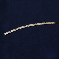 Pulsera de Acero Quirrgico de Oro 18cm / 0.7cm