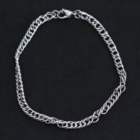 Double Groumet Stainless Steel Bracelet 21cm / 0.5cm