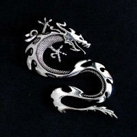 925 Silver Dragon Pendant