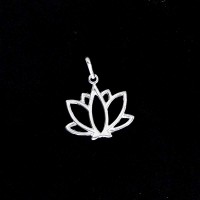 925 Silver Lotus Flower Pendant
