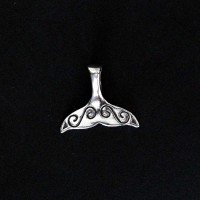 925 Whale Tail Silver Pendant