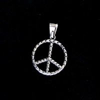 925 Silver Pendant Symbol of Peace