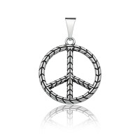 925 Silver Pendant Symbol of Peace