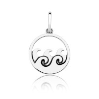 925 Sea Waves Silver Pendant