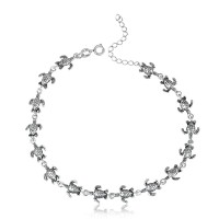 Silver Anklet 925 Turtles