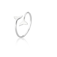 925 Whale Tail Phalange Silver Ring