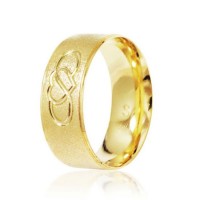 Gold Plated Alliance 7mm Infinite and Heart