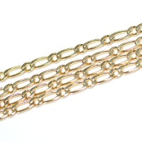 Chain Gold Plated Grumet 3x1 50cm / 4.0mm