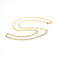 Chain Gold Plated Grumet 3x3 60cm / 3.0mm